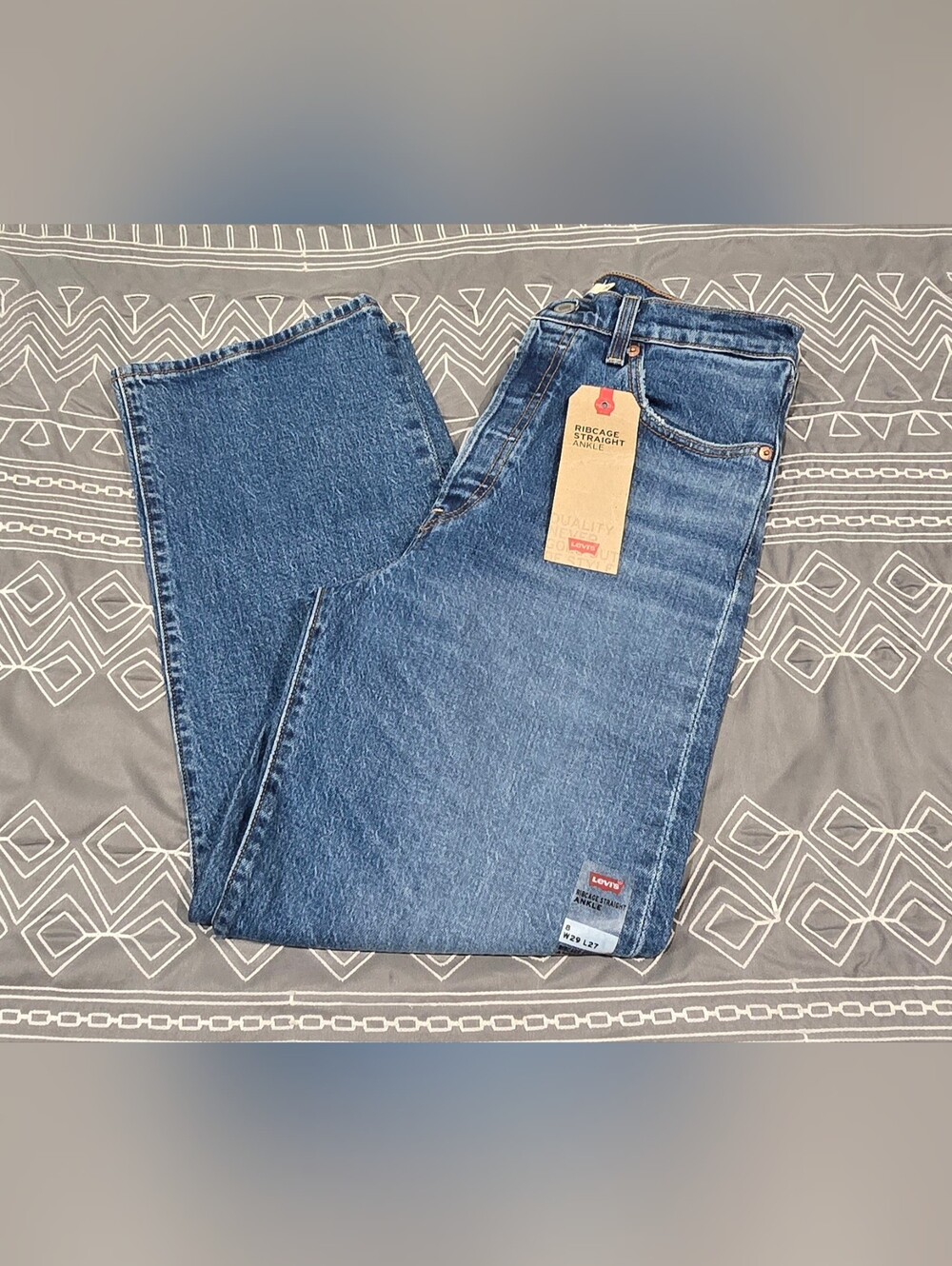 Levis Ribcage Ankle Straight Leg Jeans Size 29